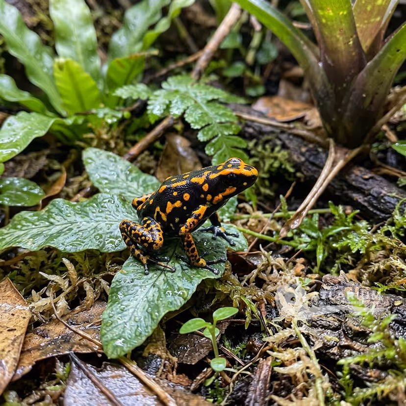 Brazil-nut Poison Frog (Adelphobates castaneoticus)