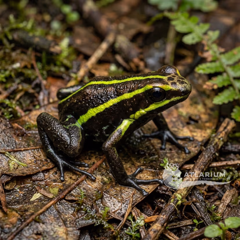 Rana dardo de tres rayas (Ameerega trivittata)