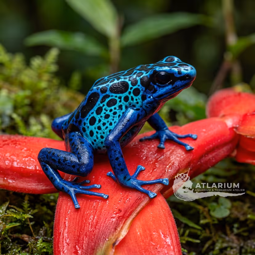 Super Blue poison dart frog