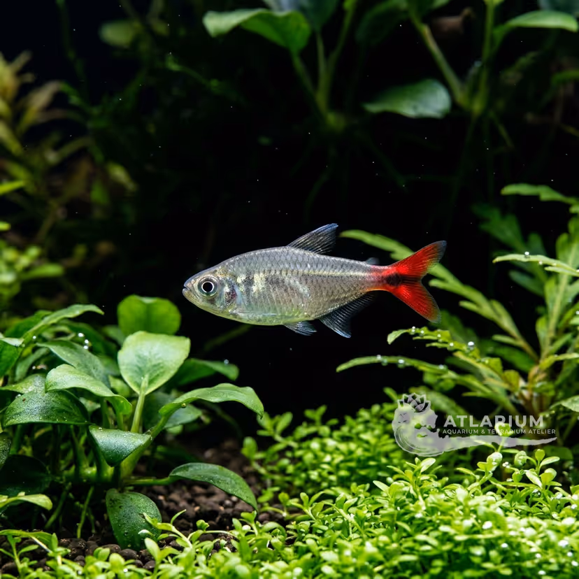 Amazon red-tail tetra (Aphyocharax dentatus)