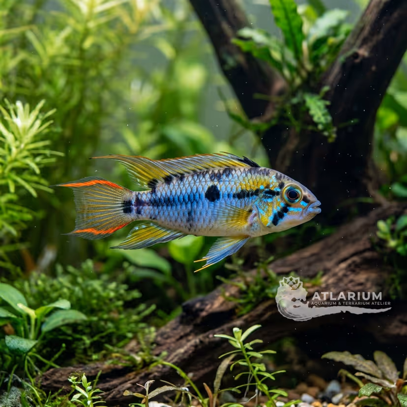 Cíclido Enano Panduro o Panda Manchado (Apistogramma panduro)