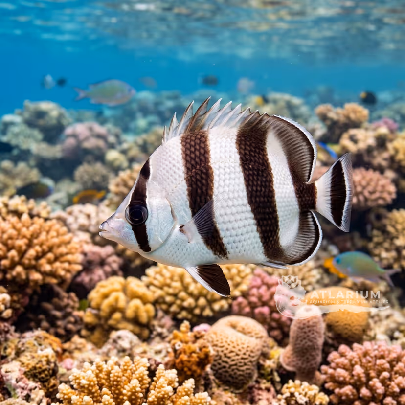 Banded Butterflyfish (Chaetodon striatus)