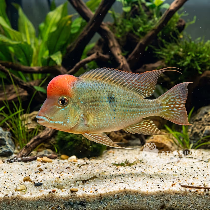 Cíclido Comedor de Tierra Joroba Roja (Geophagus steindachneri)