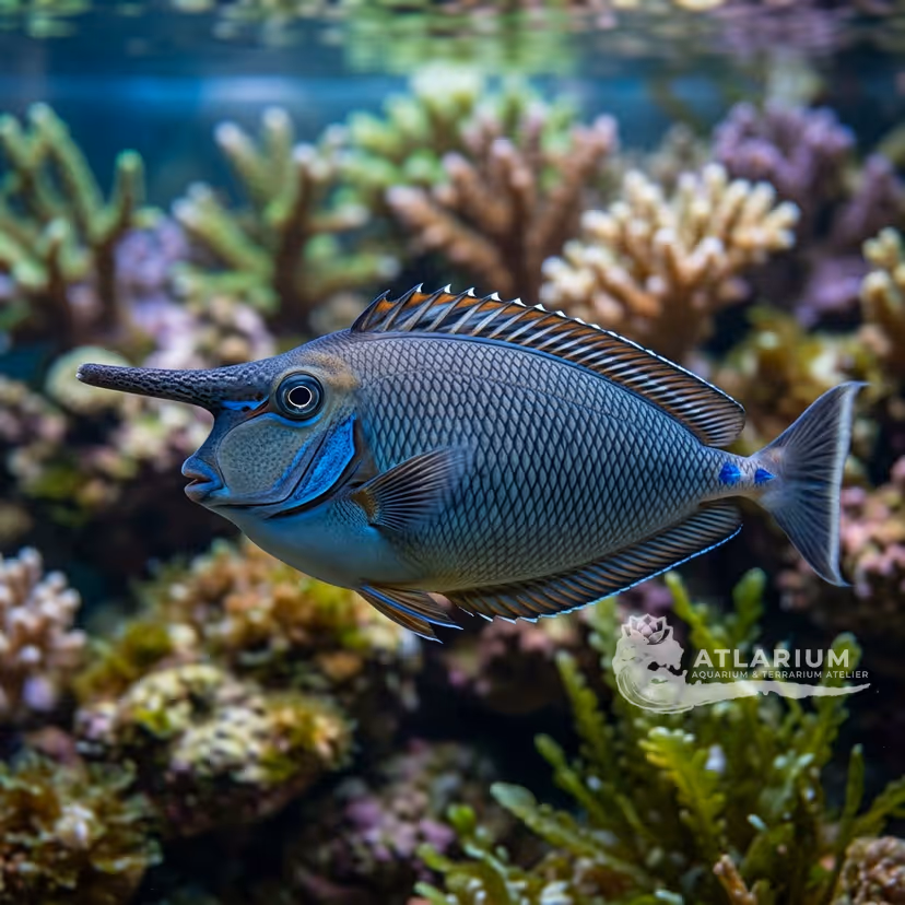 Elongate unicornfish (Naso lopezi)
