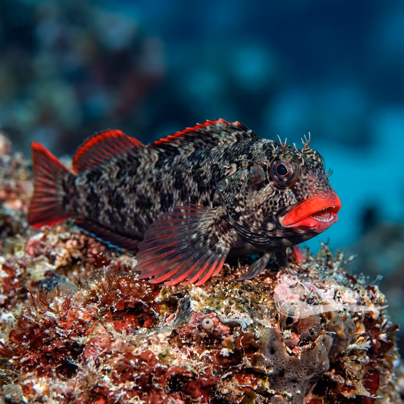 Blenio de labios rojos