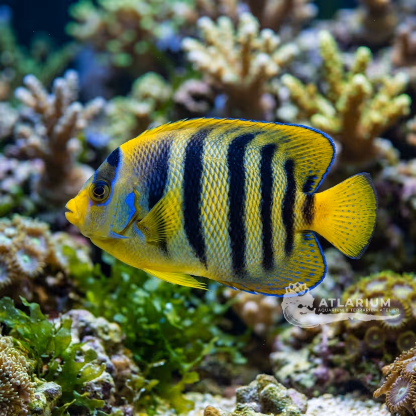 Pesce angelo a sei bande (Pomacanthus sexstriatus)
