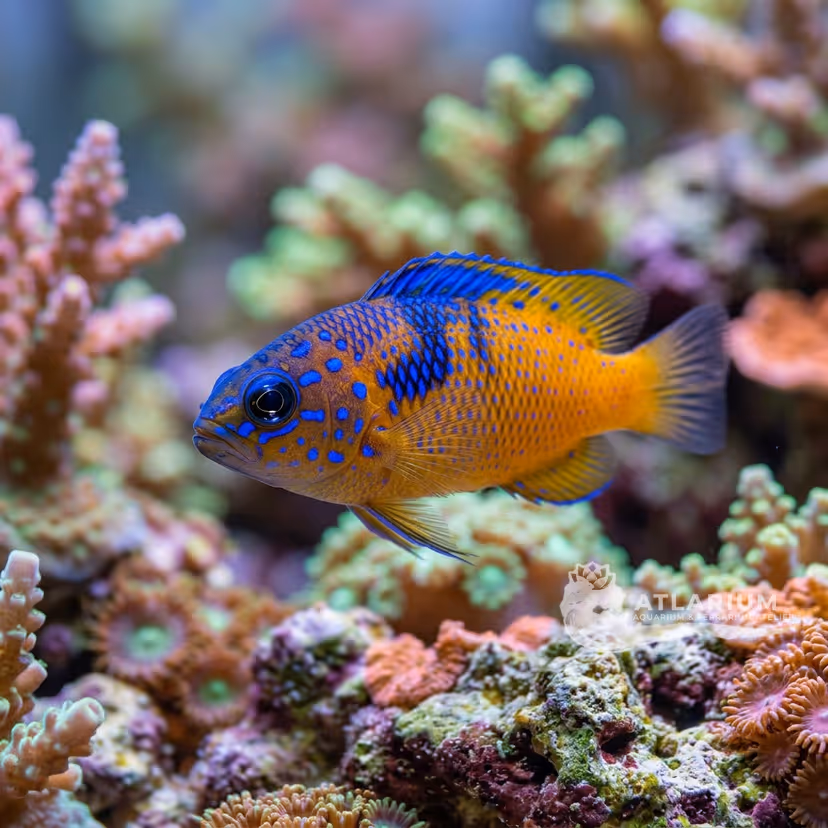 Pseudochromis de cola manchada (Pseudochromis caudalis)