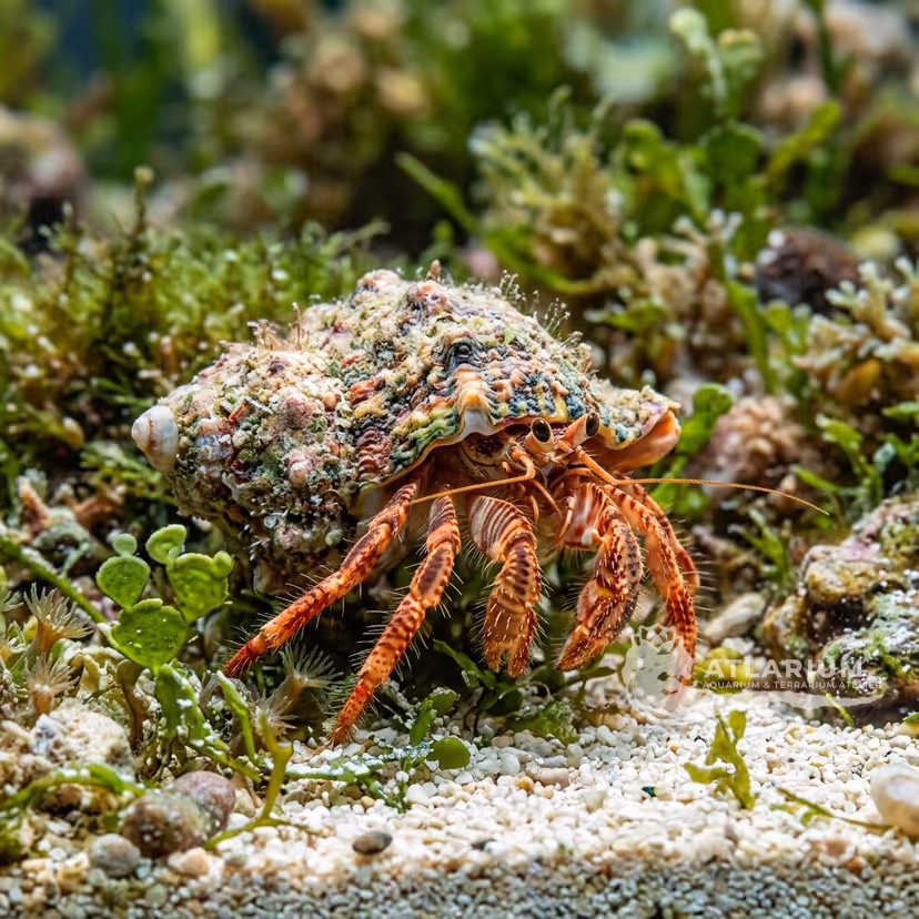 Antillean hermit crab (Clibanarius brasiliensis)