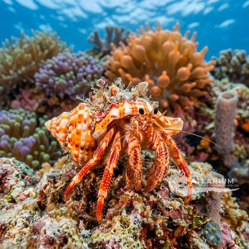Red-stripe hermit crab