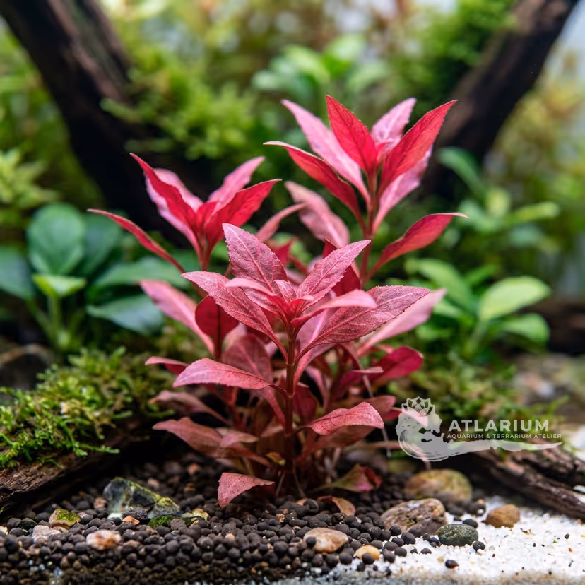 Alternanthera reineckii "Kleines Papageienblatt" (Alternanthera reineckii "Kleines Papageienblatt")