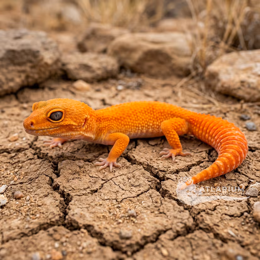 Gecko Leopardo (White and Yellow (W&Y)) (Eublepharis macularius)