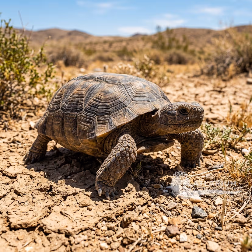 Tartaruga del deserto del Mojave (Gopherus agassizii)