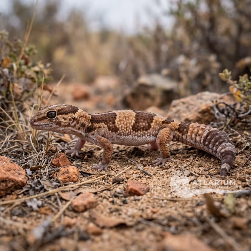 African Fat-Tailed Gecko - Caramel Albino (Hemitheconyx caudicinctus)