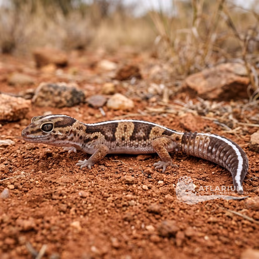 African Fat-Tailed Gecko - Caramel Albino (Hemitheconyx caudicinctus)