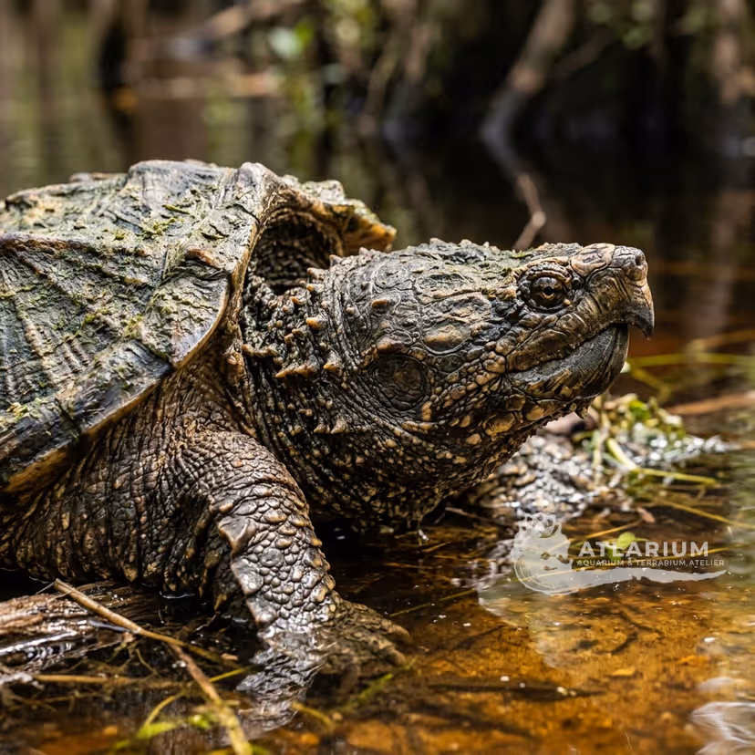 Alligator snapping turtle (Macrochelys temminckii)