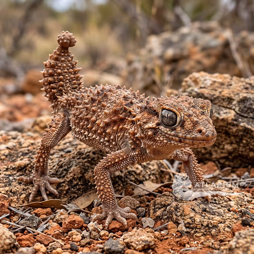 Geco a Coda di Bottone Ruvido (Nephrurus asper)