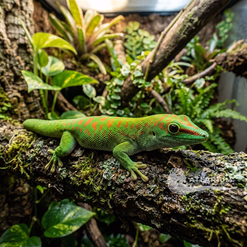 Geco Diurno a Macchie Arancioni (Phelsuma guimbeaui)