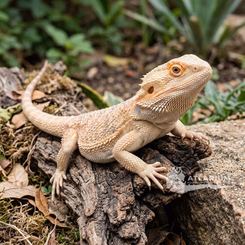 Bearded Dragon (Hypomelanistic) (Pogona vitticeps "Hypomelanistic")