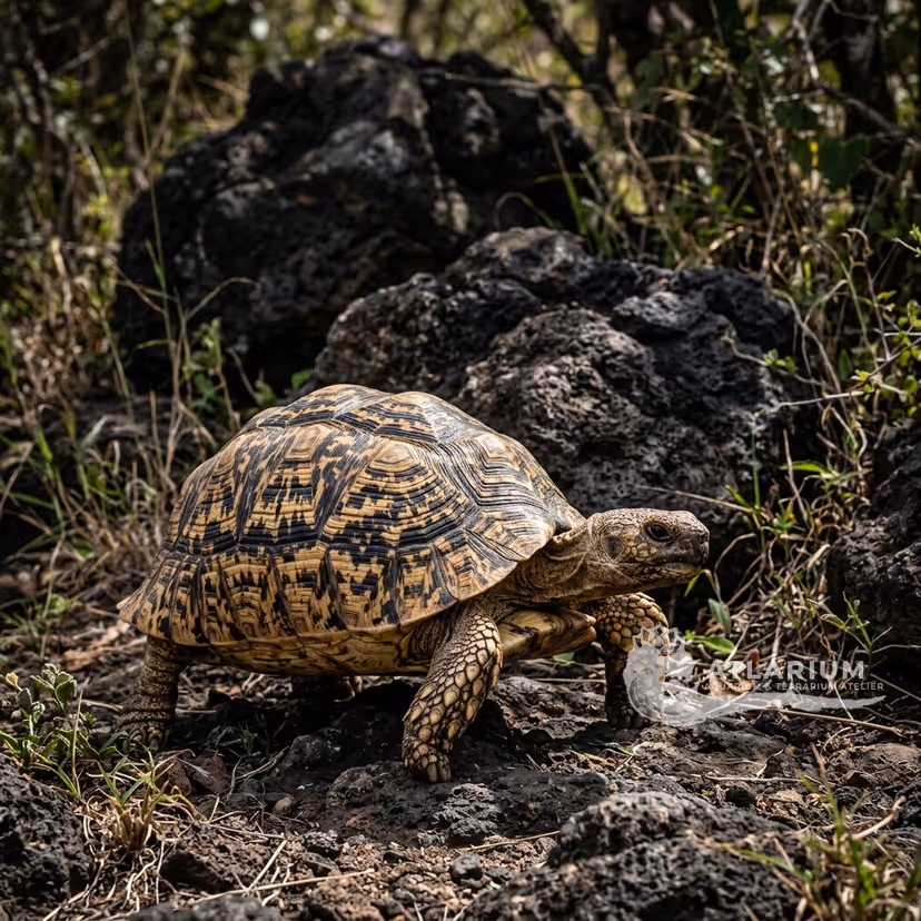 Tartaruga leopardata (Stigmochelys pardalis)
