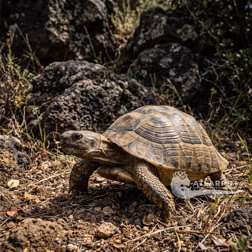 Tortuga de tierra mesopotámica (Testudo terrestris)