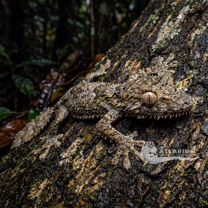 Gecko Cola de Hoja Gigante (Uroplatus fimbriatus)