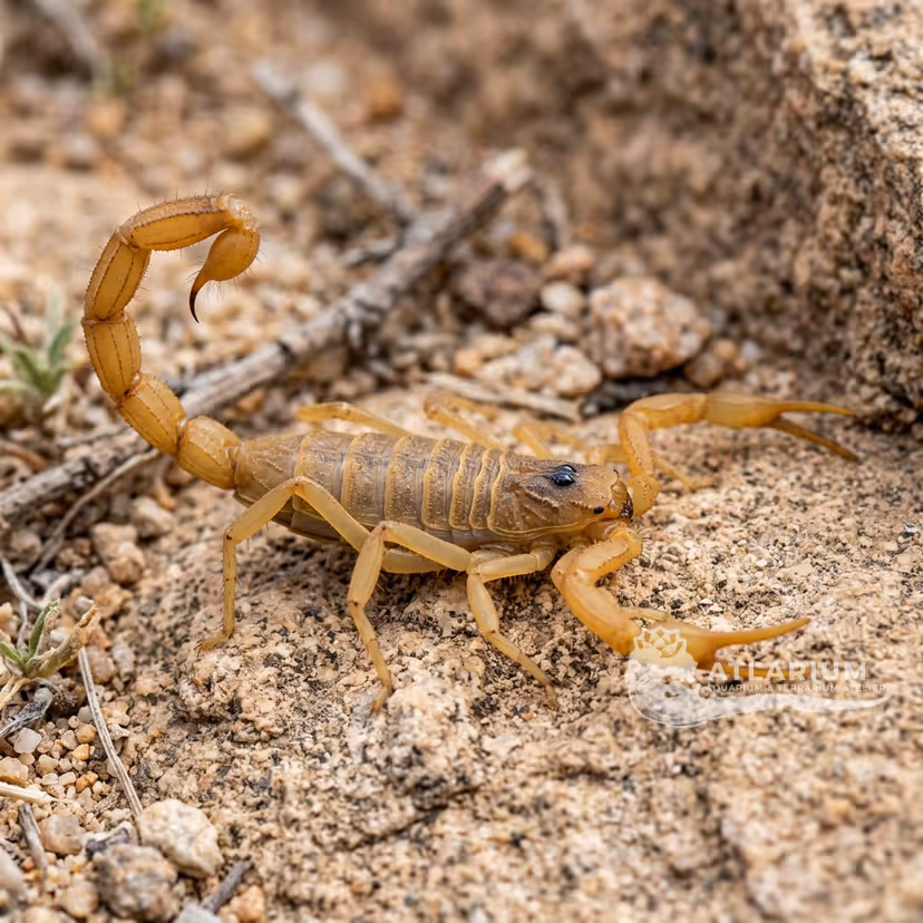 Arizona Bark Scorpion (Centruroides sculpturatus) (Centruroides sculpturatus)