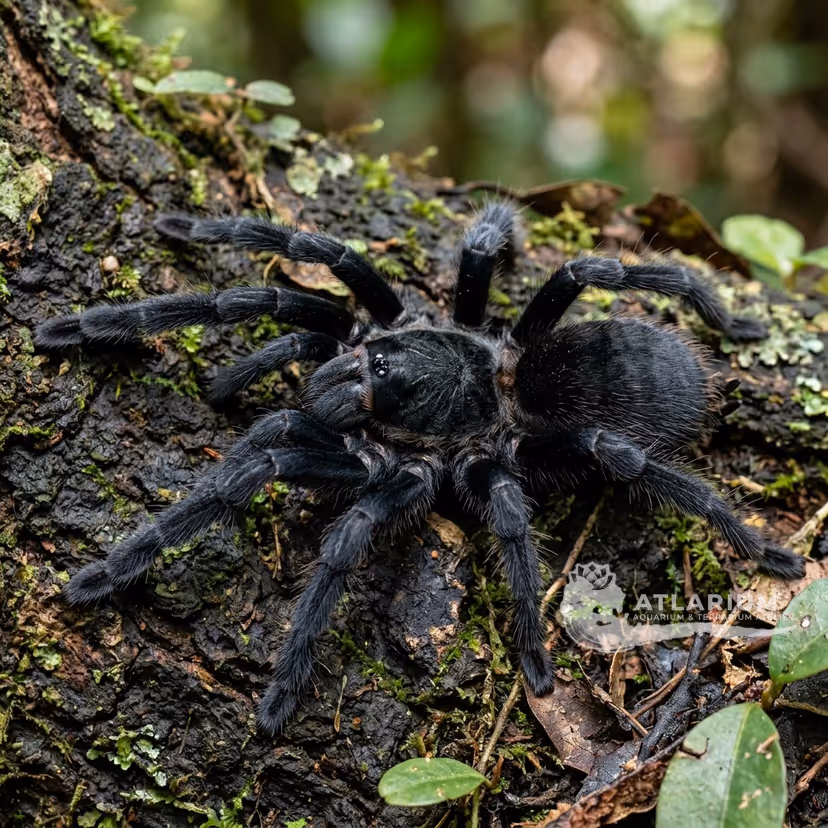 Borneo Black Tarantula (Phormingochilus arboreus) (Phormingochilus)