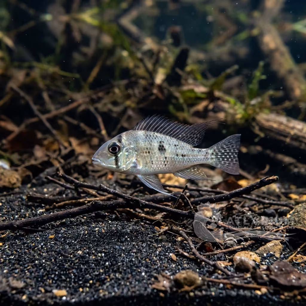 Cíclido Wavrini o Mangiaterra Fantasma (Biotodoma wavrini)