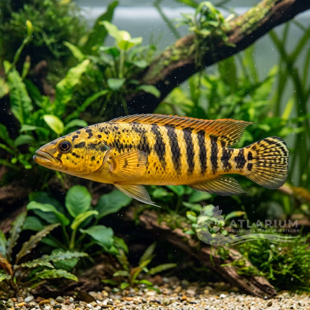 Cíclido Lucio Gigante Cebra (Crenicichla zebrina)