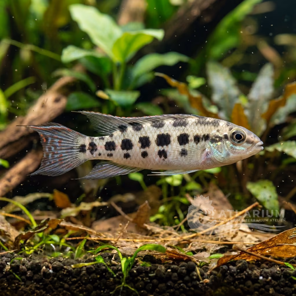 Cíclido Ajedrez del Río Negro (Dicrossus foirni) (Dicrossus foirni)