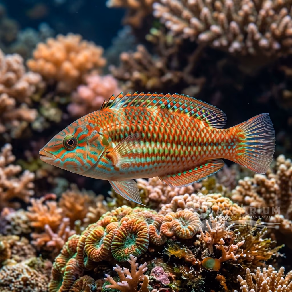 Tordo dal ventre rosa (Halichoeres margaritaceus)