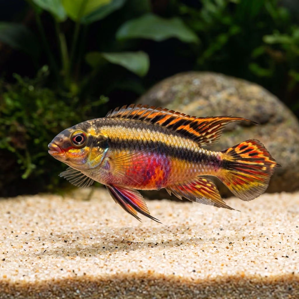 Striped Kribensis (Pelvicachromis taeniatus)