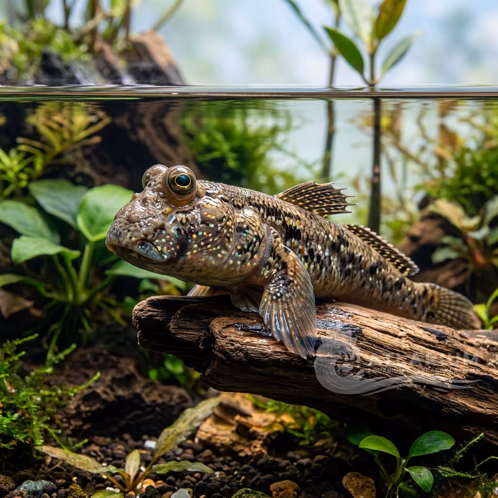 Saltamontes del fango indiano (Periophthalmus novemradiatus)
