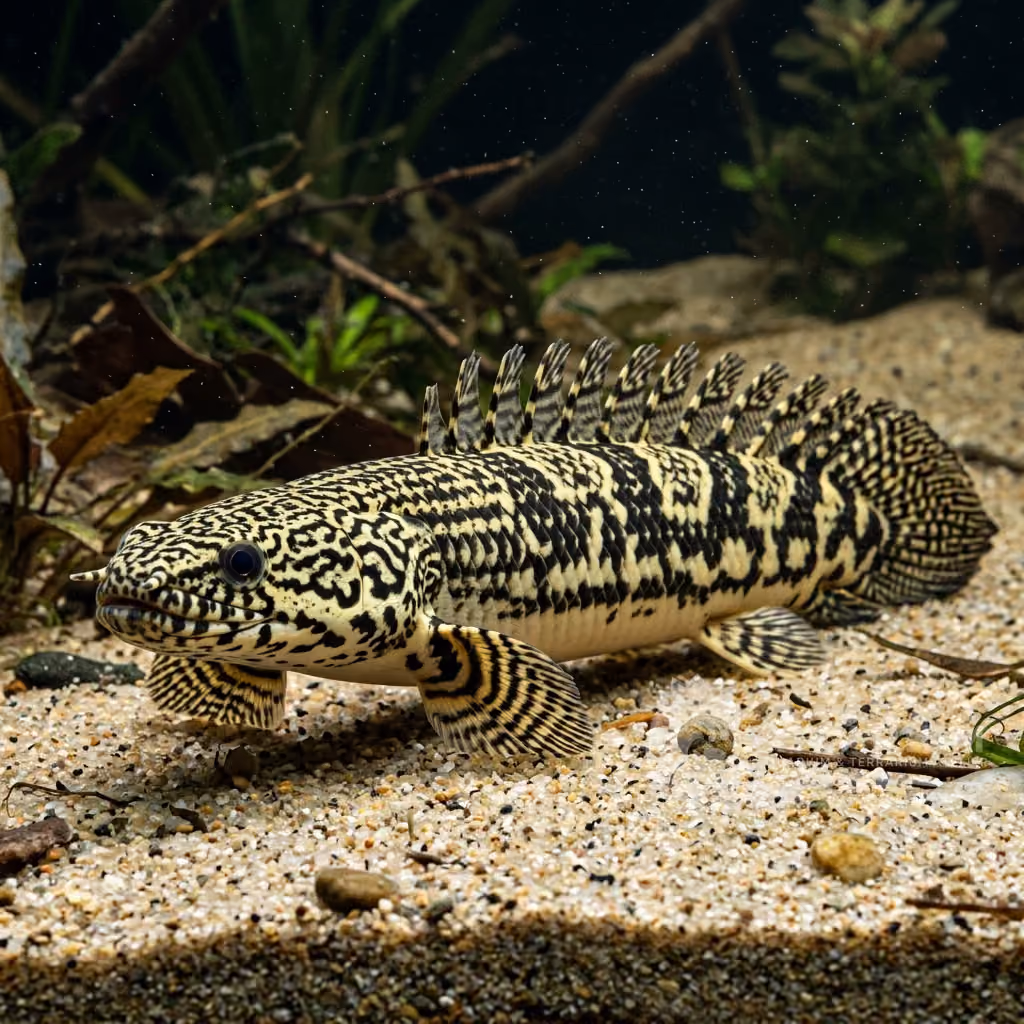 Bichir Ornato (Poliptero Ornatipinnis) (Polypterus ornatipinnis)