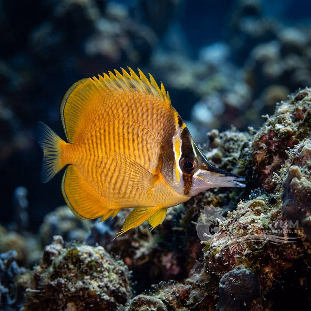 Pesce farfalla muso lungo atlantico