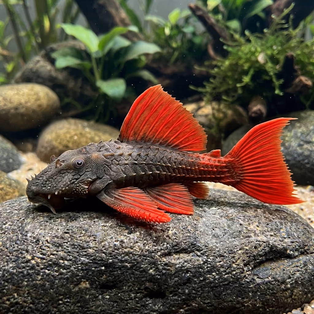 Pleco Escarlata (L025) (Pseudacanthicus pirarara)