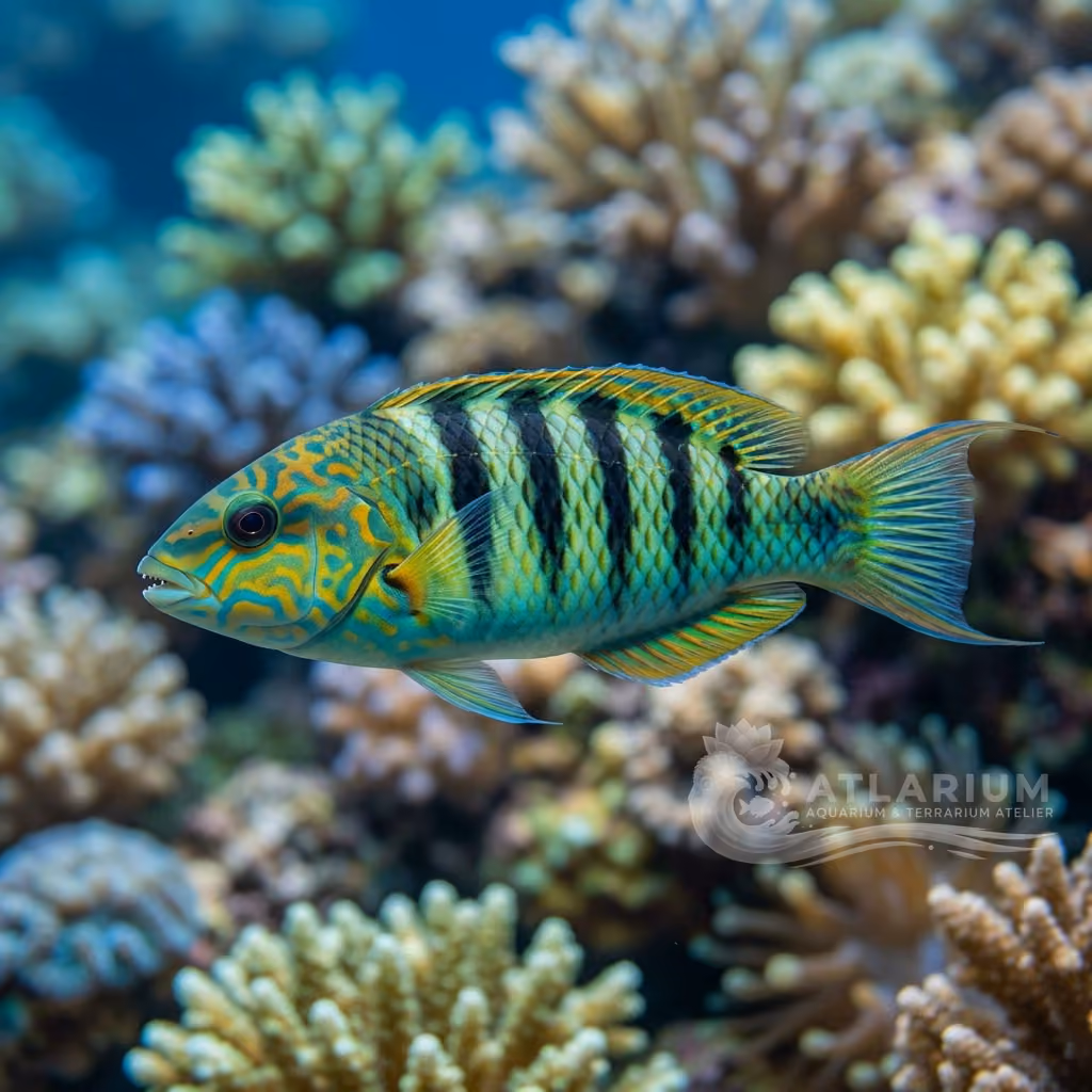 Tordo a sei bande (Thalassoma hardwicke)