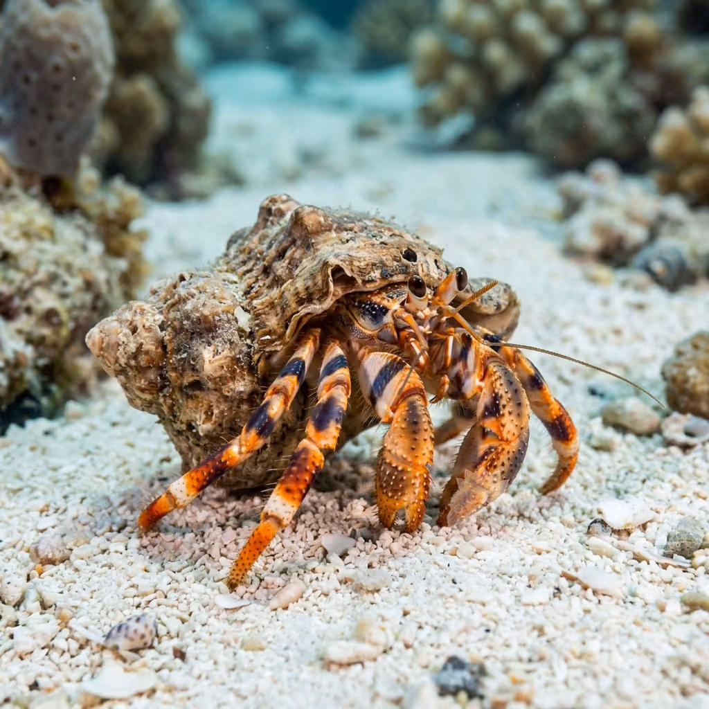 Paguro dalle zampe striate (Clibanarius rhabdodactylus)