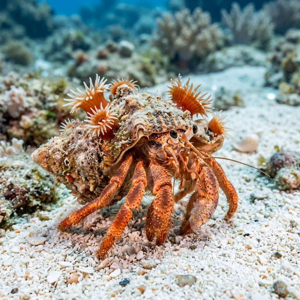 Paguro zampe rosse (Dardanus arrosor)