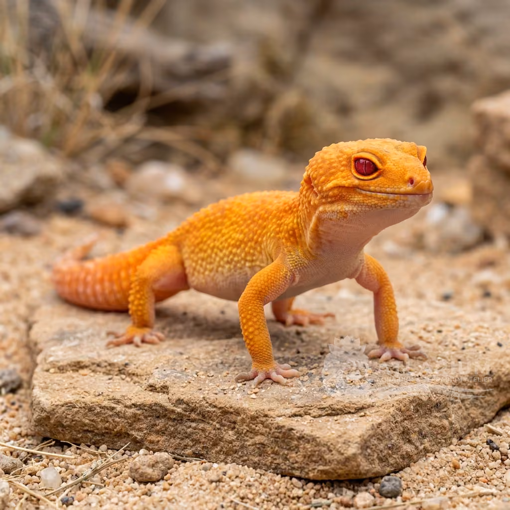 Leopard Gecko - Rainwater Albino