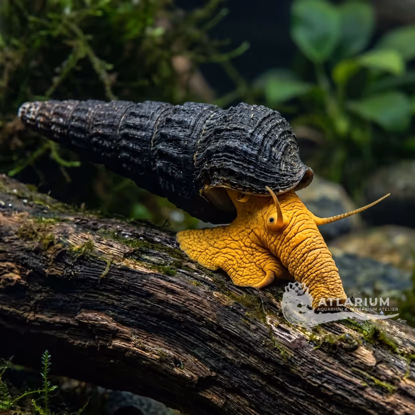 Caracol conejo naranja