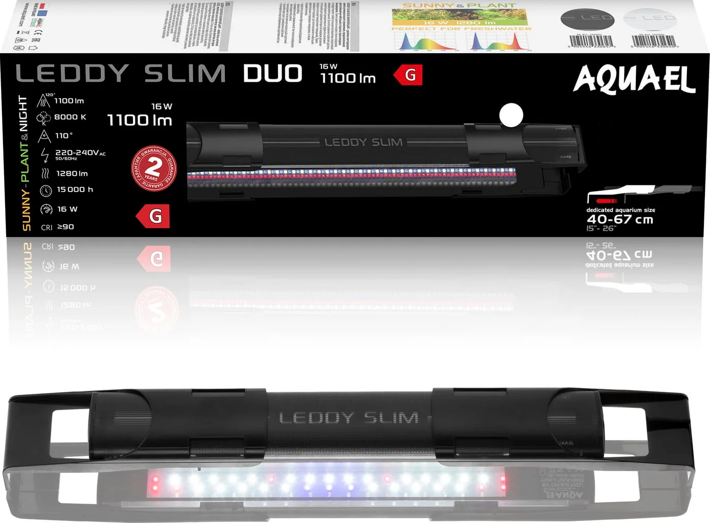 Aquael Leddy Slim Plant Day & Night 16W