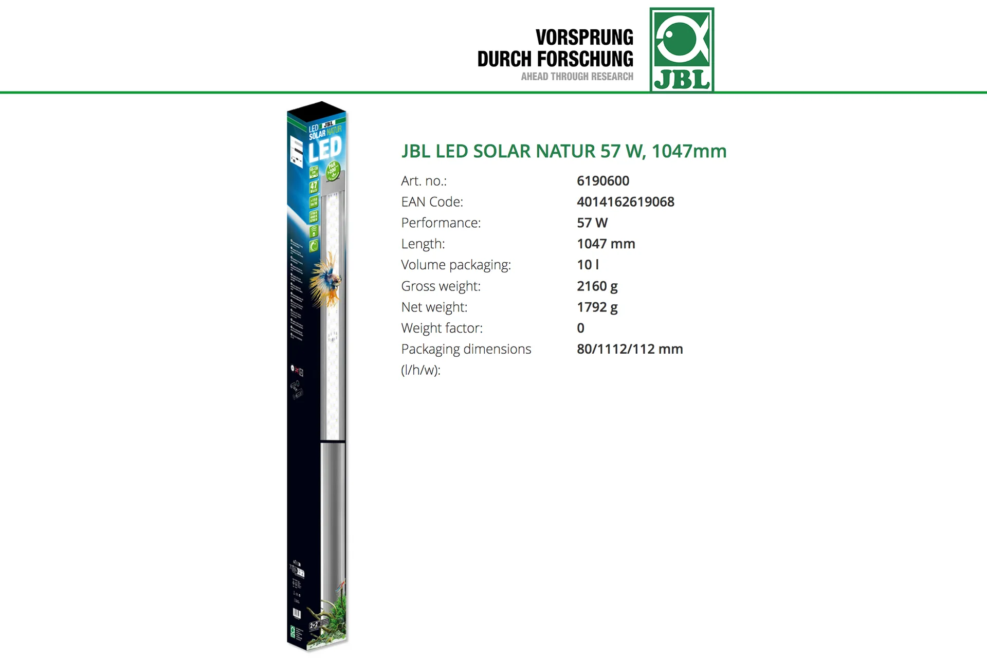 JBL LED Solar Natur 1500mm 80W