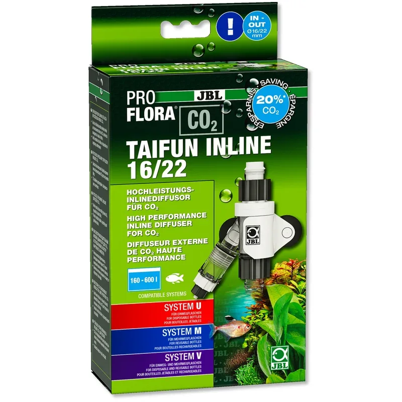 JBL ProFlora CO2 Taifun Inline Diffuser 16/22